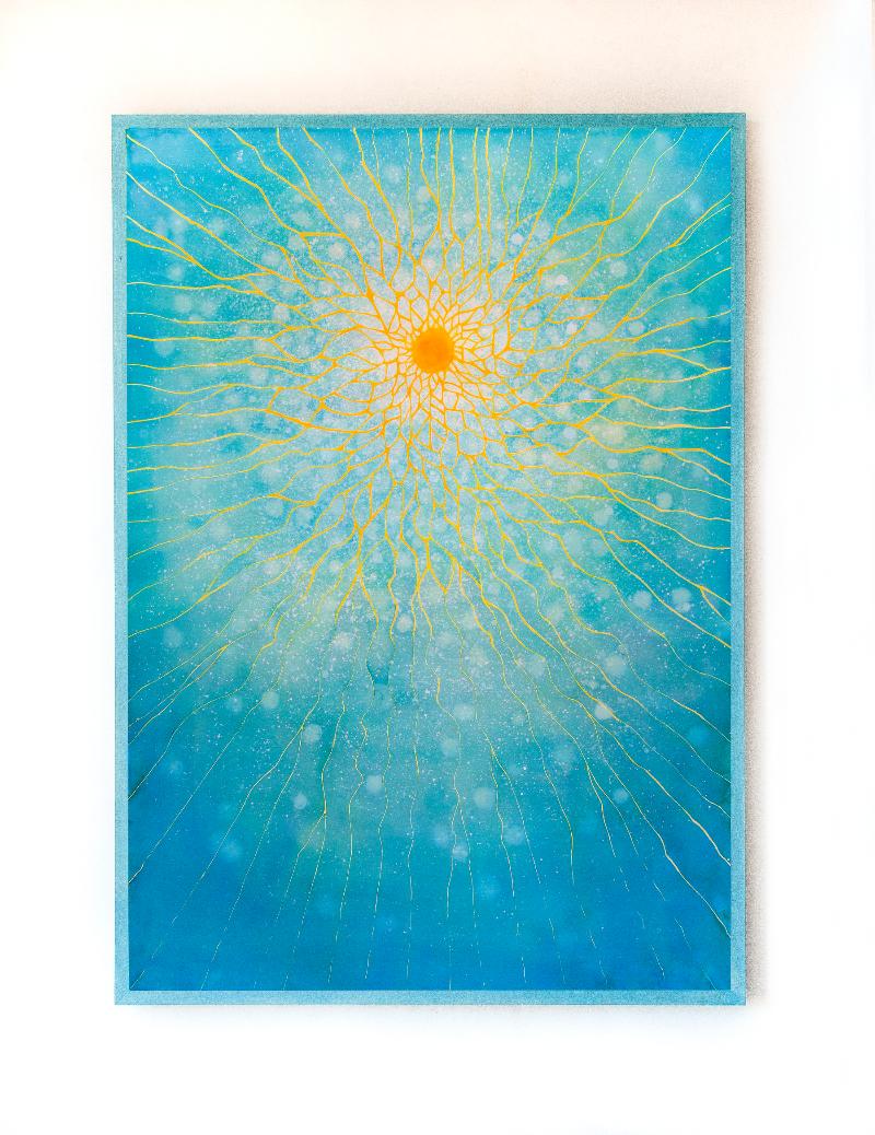 Tempesta solare, 2025, watercolor on paper, cm 85 x 120