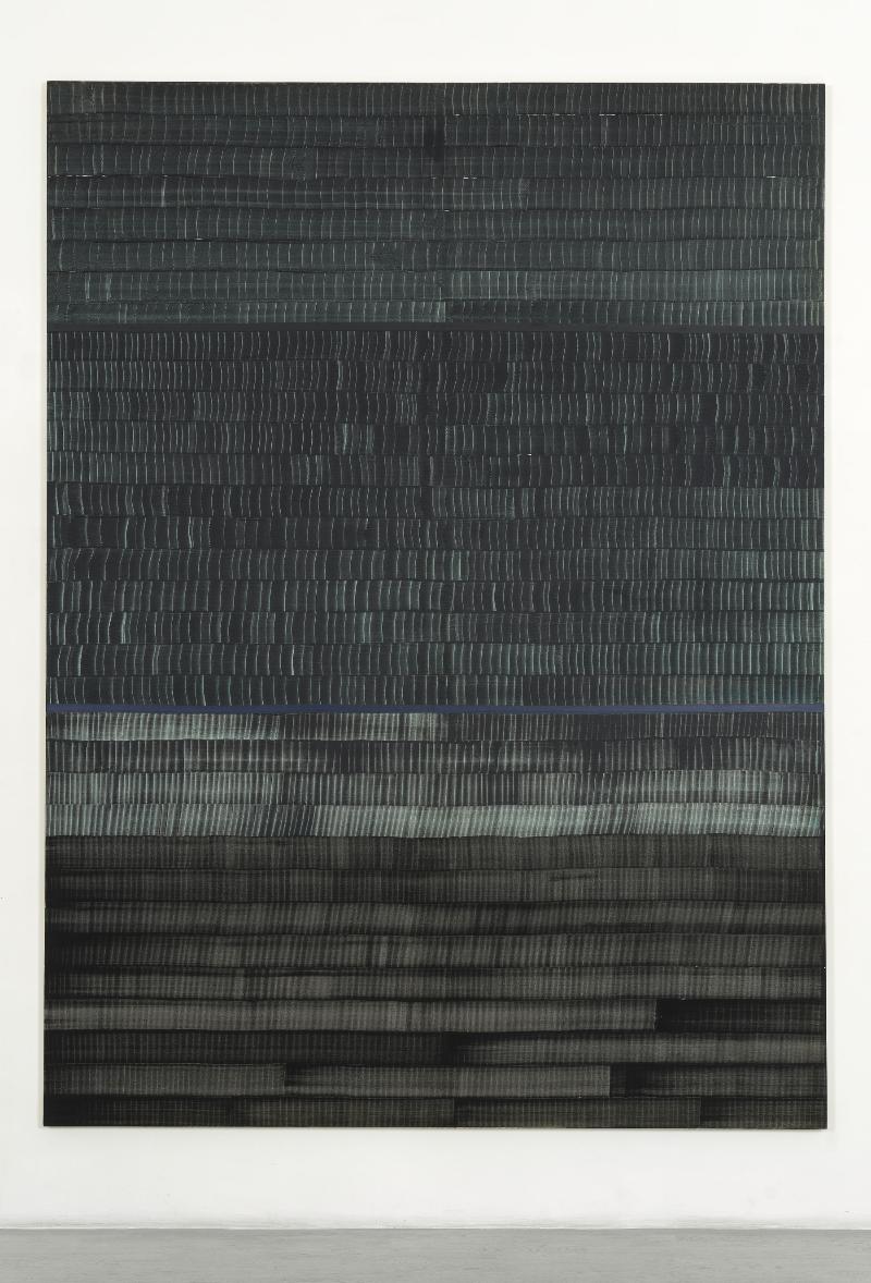 Soñé que revelabas (Athabasca), 2020, vinyl, dispersion and dry pigment on canvas, 305 x 227 cm
