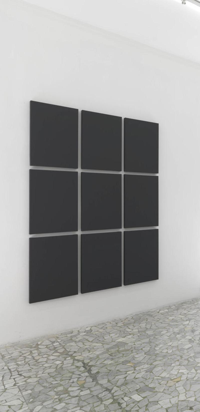 Grid Painting 3x3, 2009, acrylic on canvases, 9 rectangle, cm 76,5 x 49,5 each, cm 238,5 x 157,5 overall dimensions