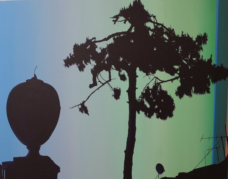 Fragments, Clusters, Years, 2013, acrylic on linen, cm 142,4 x 193 