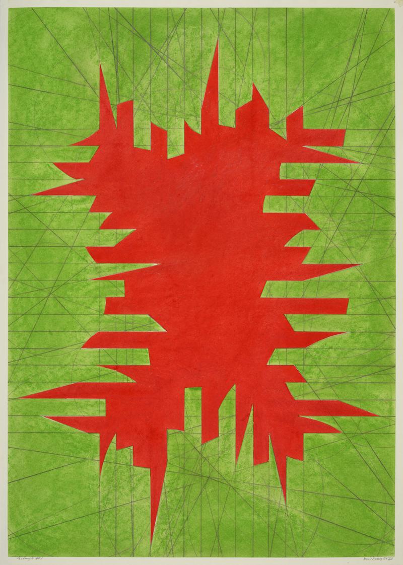 Rectangle #1, 2023, pastel on paper, cm 84 x 59.5 (unframed) 