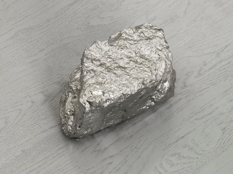 Didone, 2021/2022, nickel on stone, 24 x 16 x 14 cm 