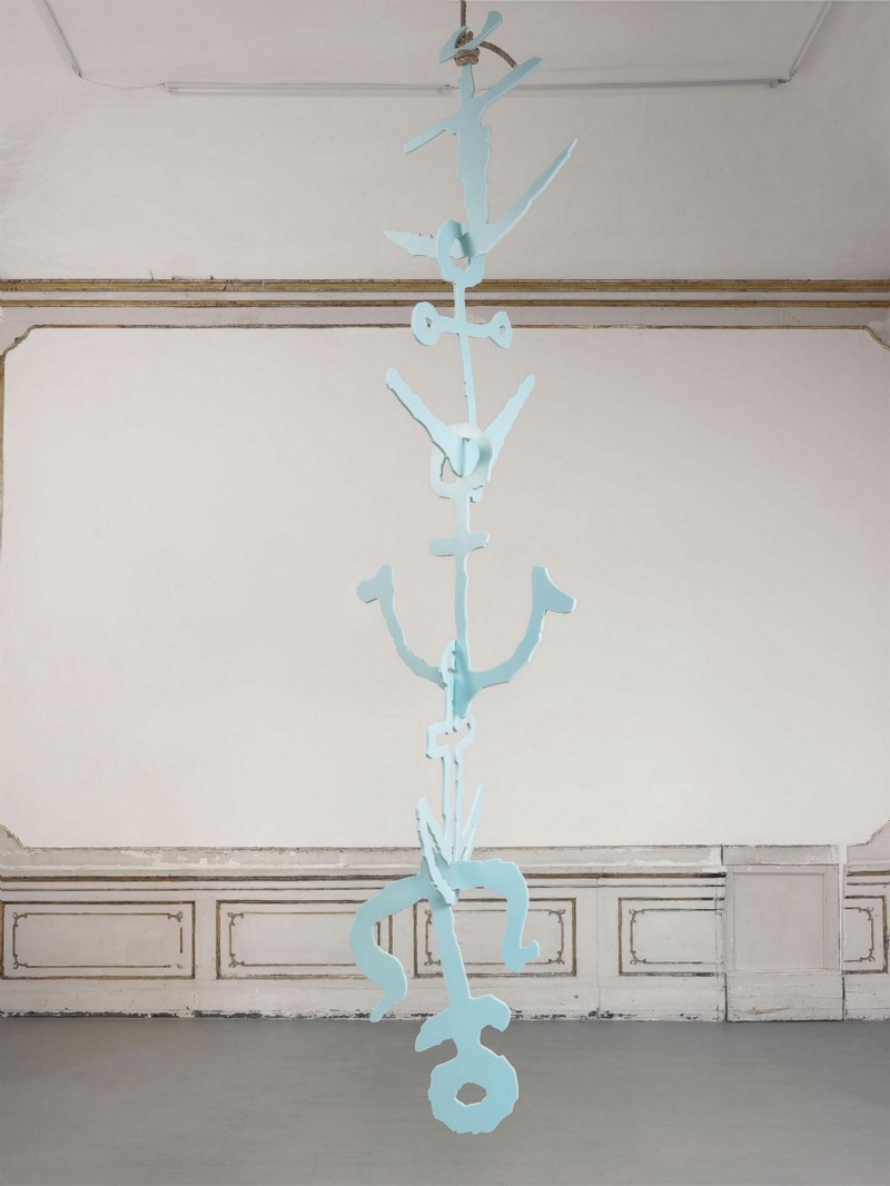 Rita McBride, Ancient Anchors, 2016, corian, variable dimensions 