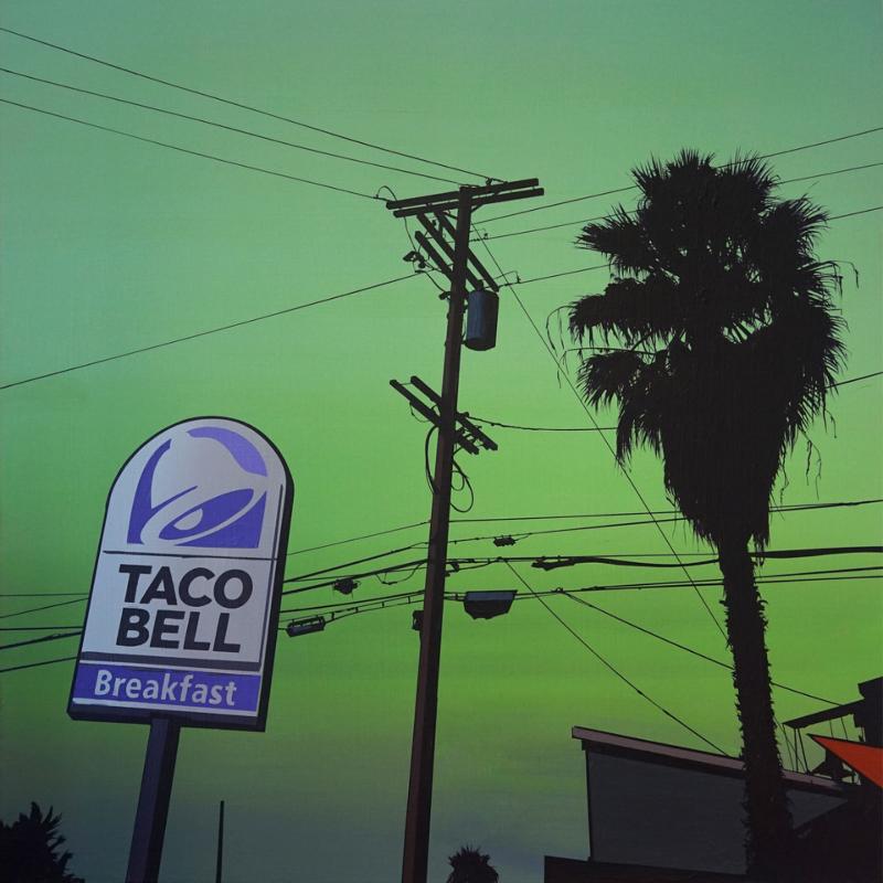 Circumstantial Evidence, 2020, acrylic on panel, cm 76 x 76 x 4 