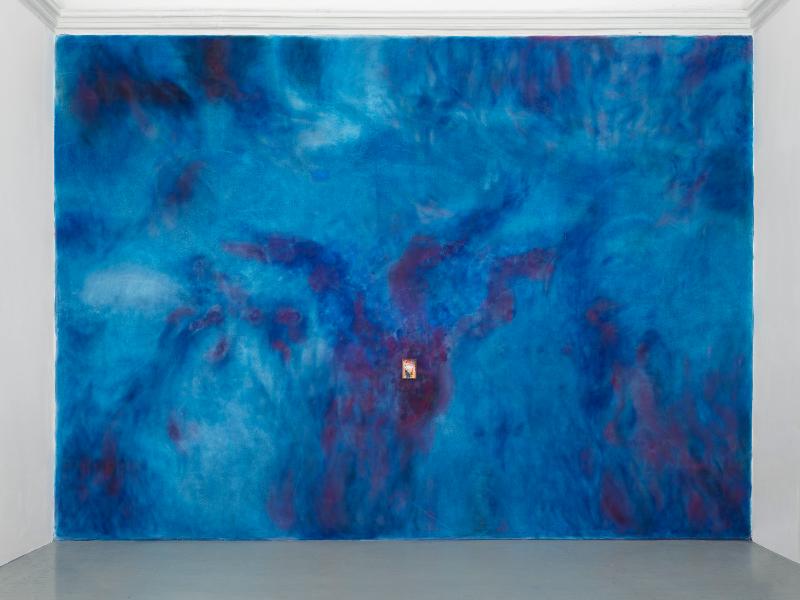 Wall painting, 2023, pigments on wall, 540 x 650 cm