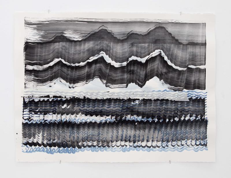 (119) Notes on SQR, 2021, mixed media on paper, 57,5 x 76,5 cm (unframed); 77,5 x 96 x 3 cm (framed)