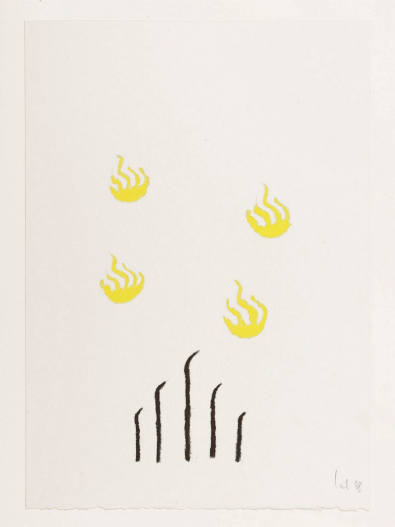 Untitled, 2008, matita e pastello su carta, cm 38 x 27,5