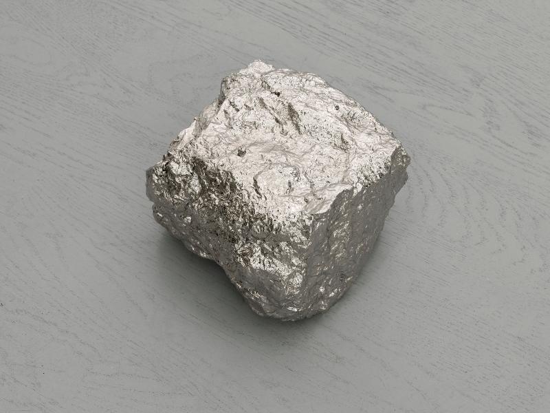 Griselda, 2021/2022, nickel on stone, 17 x 14 x 11 cm