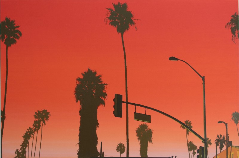 But his eyes dont smile, 2008, acrylic on linen, cm 80 x 120 x 5