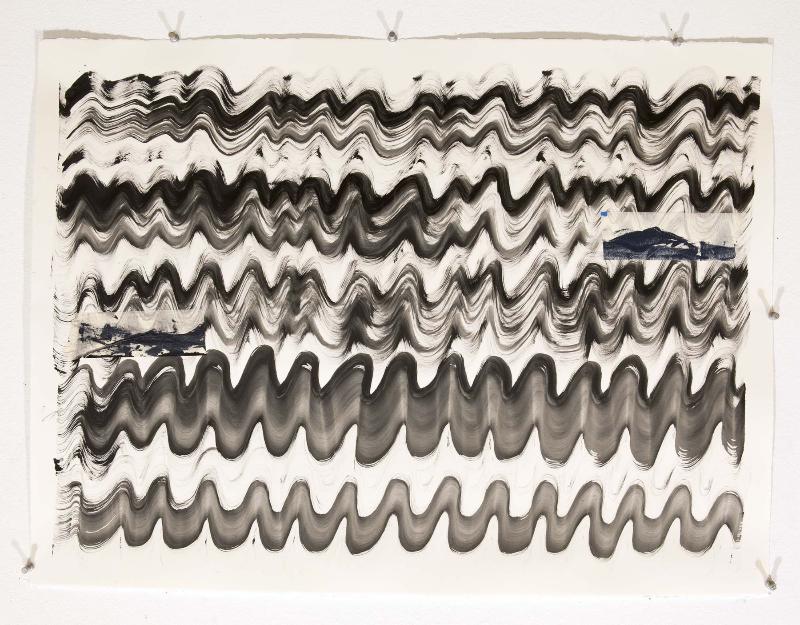 (126) Notes on SQR, 2021, mixed media on paper, 57,5 x 76,5 cm (unframed); 77,5 x 96 x 3 cm (framed)
