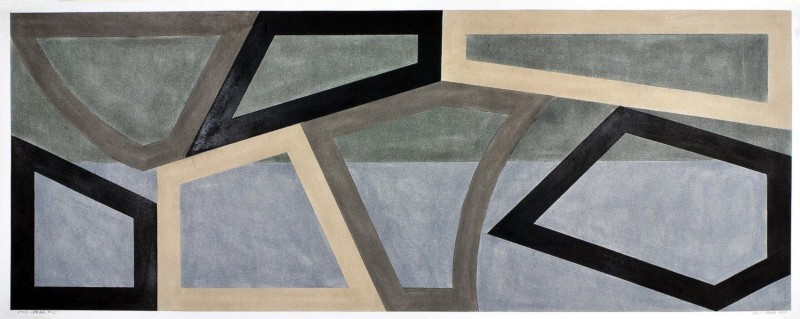 F & R Sketch #10, 2014, pastel on paper, cm 38 x 100