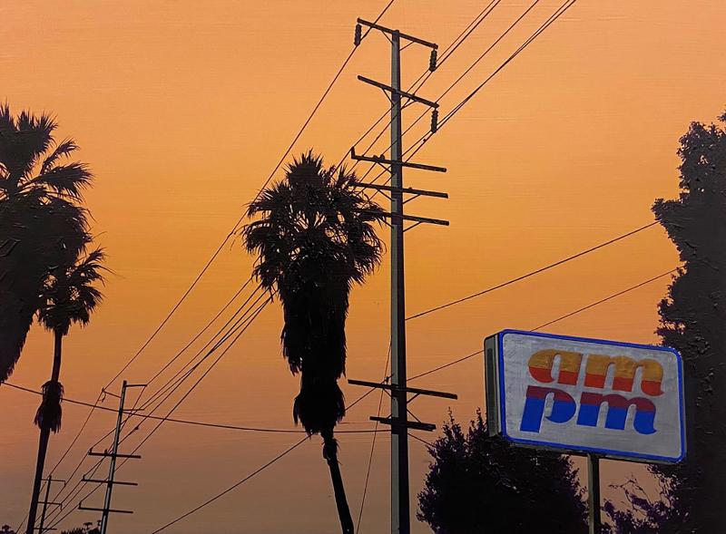 Kiss Tomorrow Goodbye, 2021, acrylic on panel, cm 45.7 x 61 x 4 