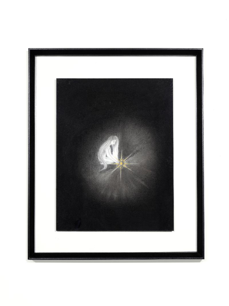 Coltivare, 2023, charcoal on paper, 35 x 27 cm (unframed), 48 x 40 cm (framed)