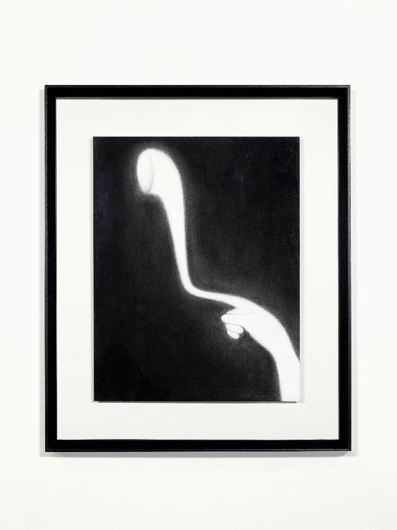 Siamo il passato oscuro del mondo #6, 2023, charcoal on paper, 35 x 27 cm (unframed), 48 x 40 (framed)